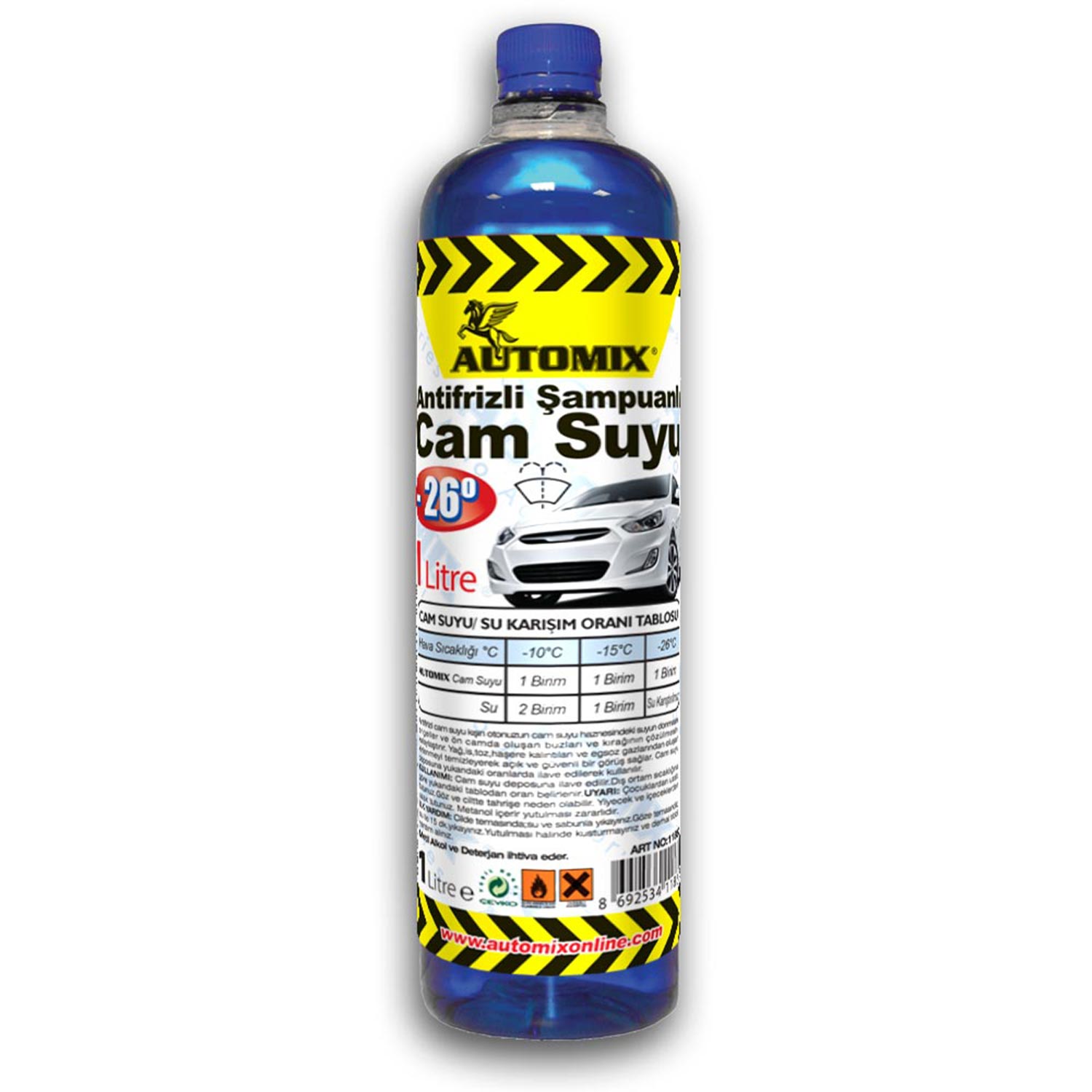 AUTOMIX -26° CAM SUYU ANTIFRIZLI SAMPUANLI 1 LT